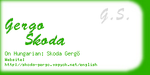 gergo skoda business card